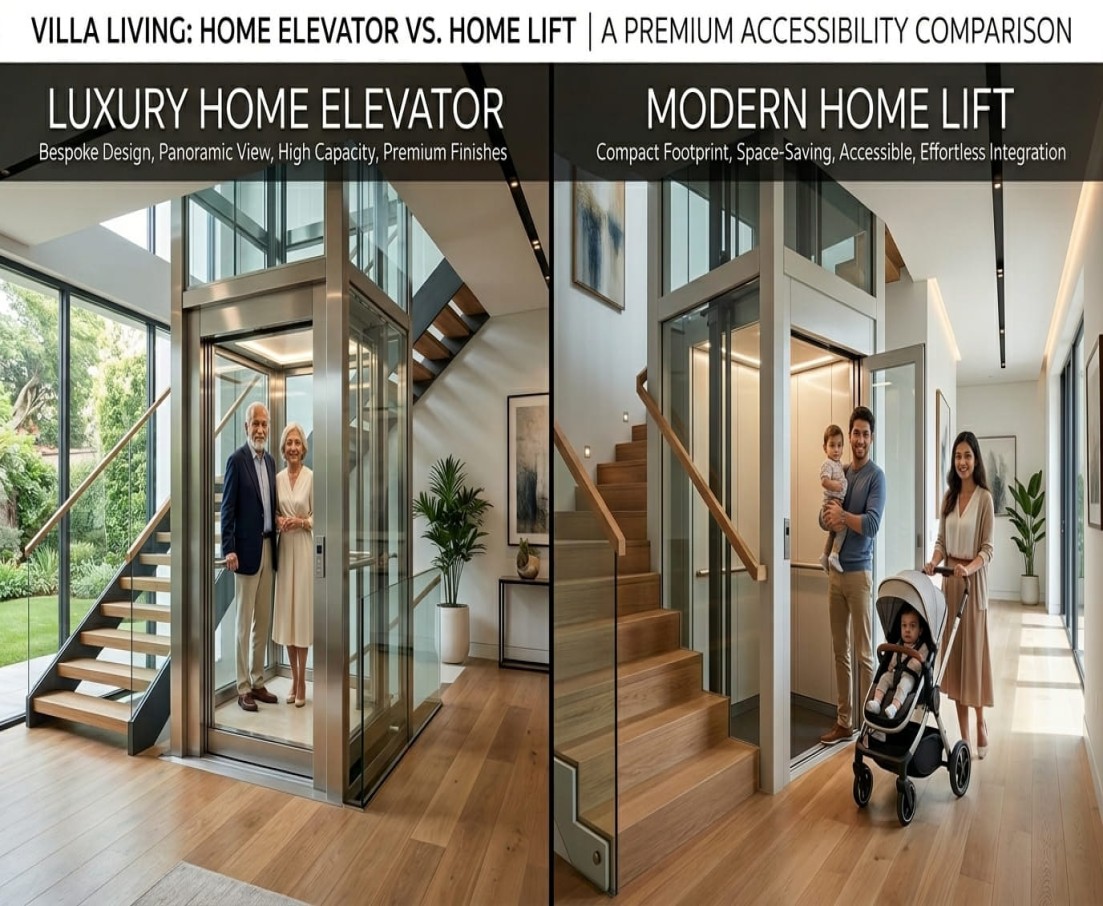 Home Lift vs Home Elevator: What's the Difference?
